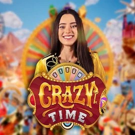 Crazy Time slot visual from Evolution available on gambloriaa.at