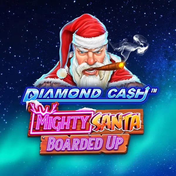 Diamond Cash Mighty Santa Boarded Up logo – Slots by Greentube at Gambloria Casino