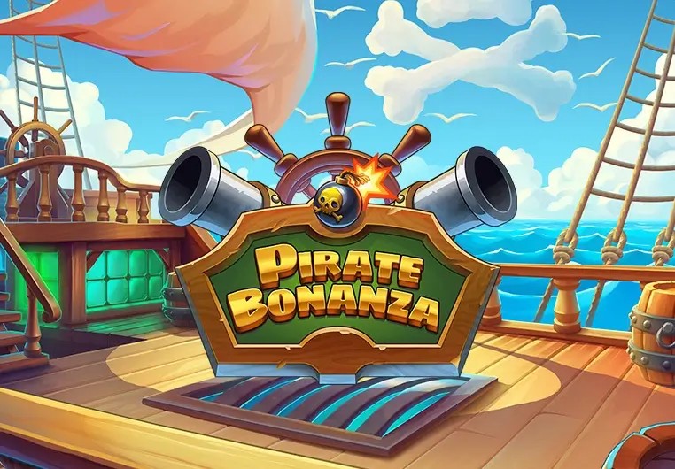 Pirate Bonanza Slot game by Backseat Gaming – logo hosted on Gambloria Casino